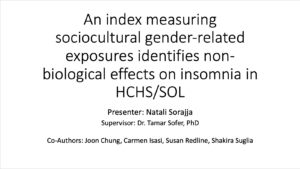 An index measuring sociocultural gender-related exposures identifies non-biological effects on insomnia in the Hispanic Community Health StudyStudy of Latinos