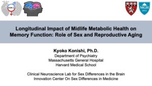 Longitudinal Impact of Midlife Metabolic Health on Memory Function Role of Sex and Reproductive Aging