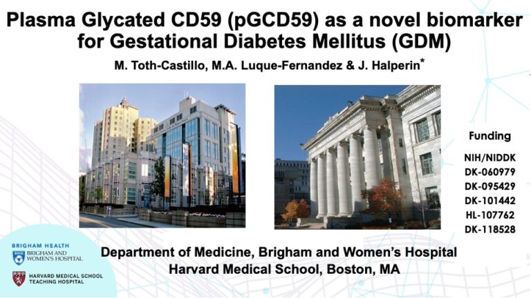 Plasma glycated CD59 (pGCD59) as a novel biomarker for gestational diabetes (GDM)