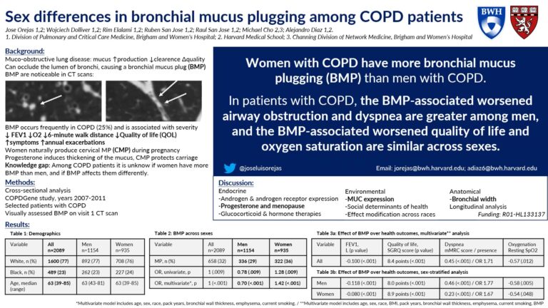Sex Differences in Airway Mucus Plugs Among Patients with COPD
