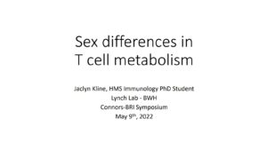 Sex differences in T cell metabolism