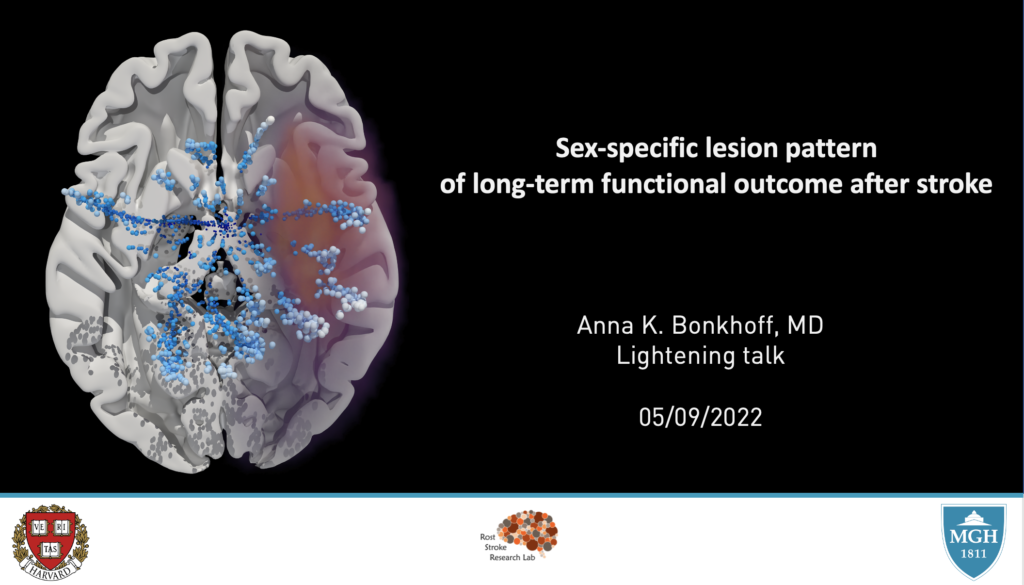 Sex-specific lesion pattern of long-term functional outcome after stroke