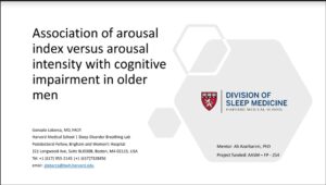Association of arousal index versus arousal intensity with cognitive impairment in older men